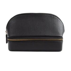 NWOT Faux Leather Travel Makeup Jewelry Organizer